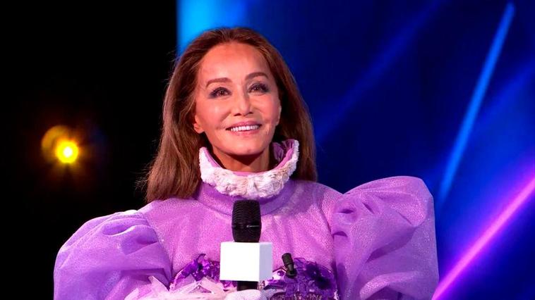 Isabel Preysler, tras despojarse de su máscara.