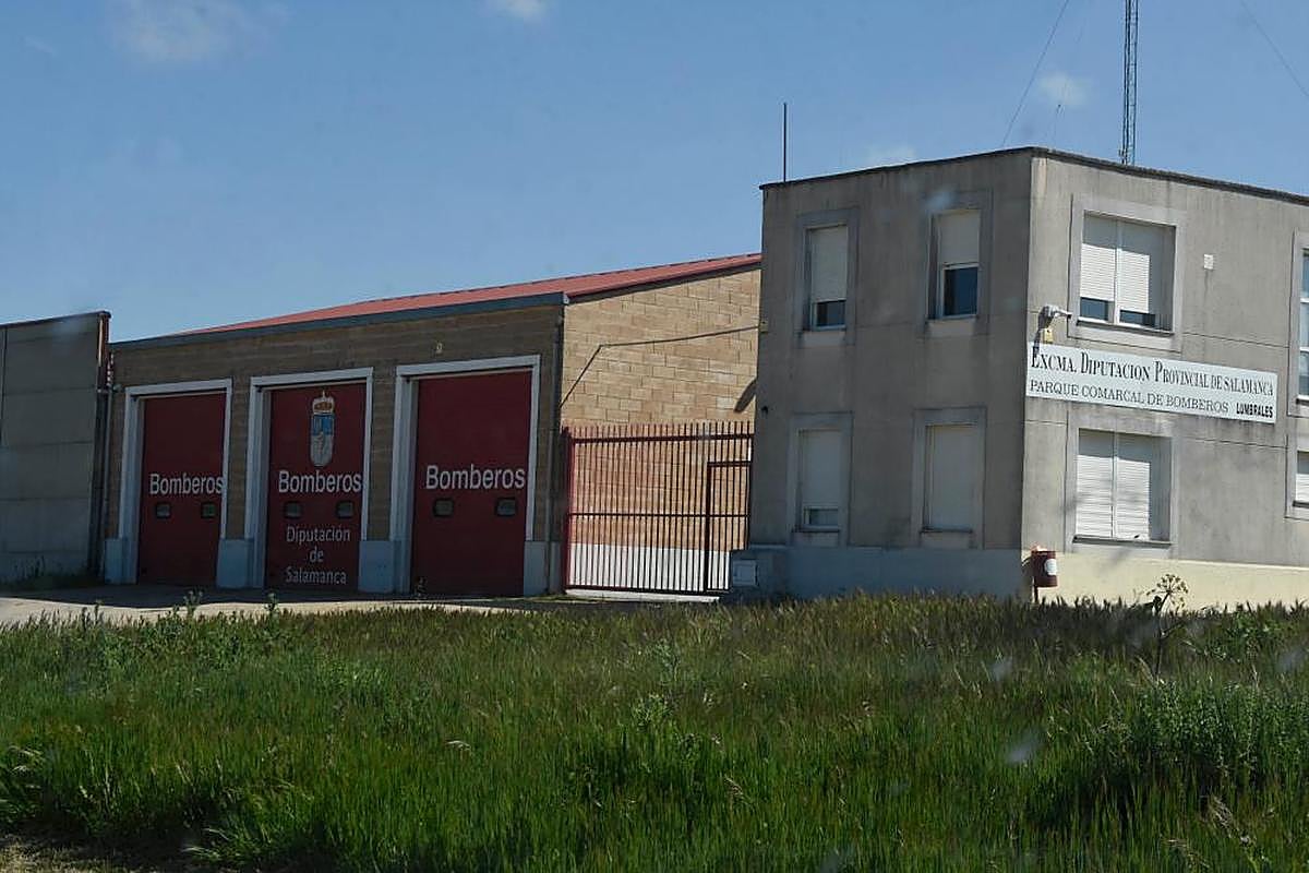 Instalaciones del Parque de Bomberos de la Diputación provincial de Salamanca en Lumbrales.