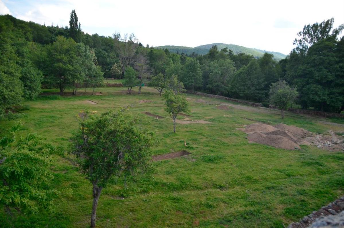 Imagen de la huerta de abajo del jardín renacentista de El Bosque.