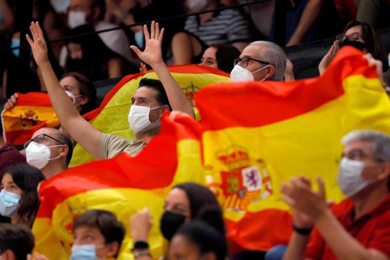 Aficionados de España durante la Eurocopa.