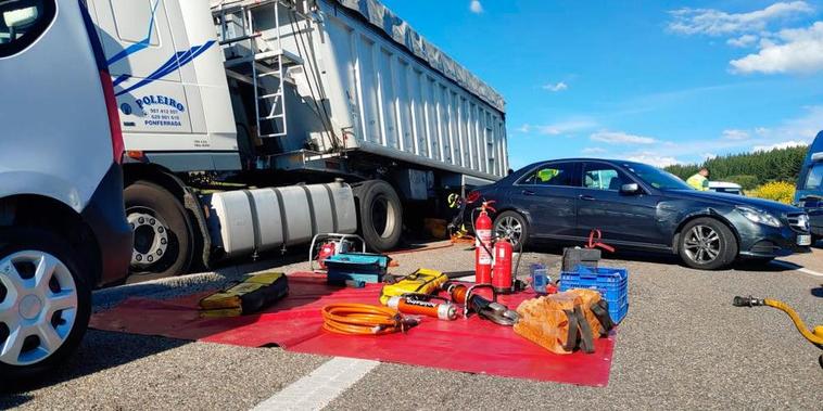 El coche en el que viajaba el matrimonio salmantino fallecido quedó casi intacto.