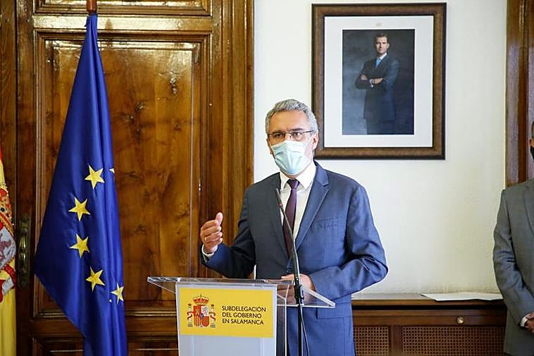 El delegado del Gobierno, Francisco Izquierdo, en Salamanca