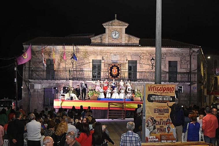 Pregón de fiestas de agosto de 2019 celebrado en la plaza de España de Vitigudino.