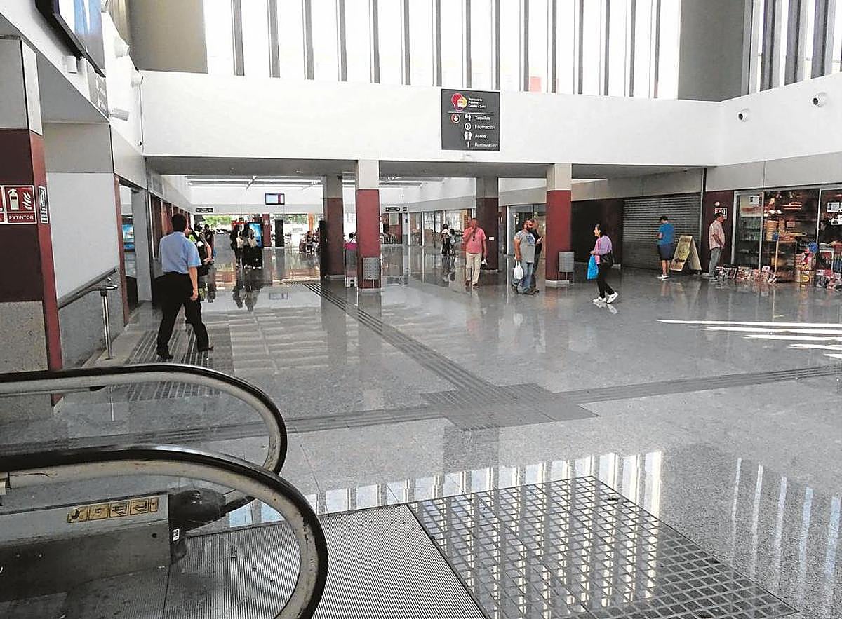 Interior de la Estación de Autobuses de Salamanca.