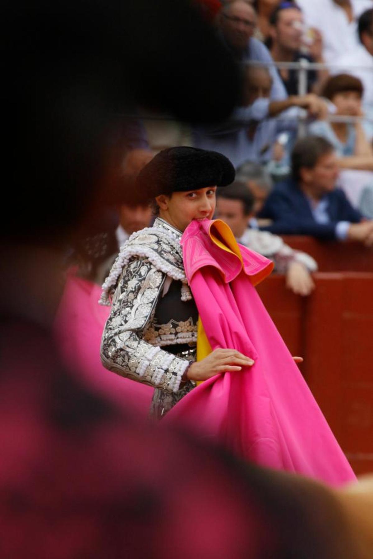 Roca Rey, en la plaza de toros de La Glorieta, en su triunfal tarde de la Feria de 2018.