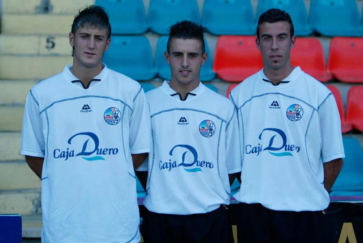 Toti y Piojo, en su época de canteranos en la Unión Deportiva Salamanca.