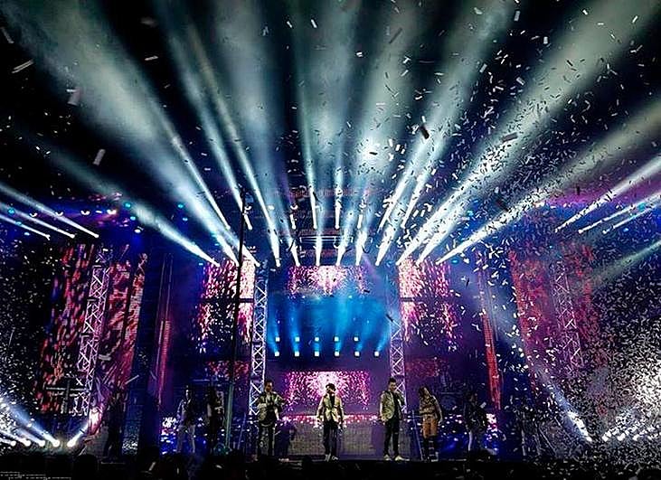 Una de las últimas actuaciones de la conocida orquesta gallega antes de la pandemia de la covid.