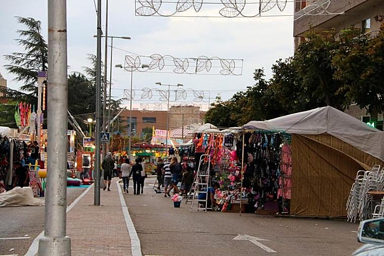 Recinto ferial en el Paseo de la Estación.