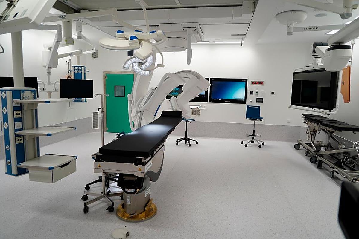 Imagen de los modernos quirófanos del nuevo Hospital de Salamanca, que está previsto que se estrenen en el mes de septiembre.