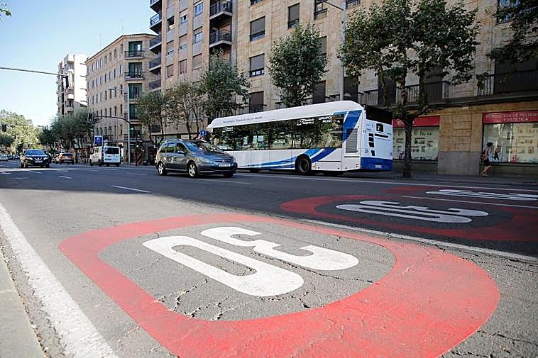 Las señales pintadas en las calzadas de Salamanca que no se ajustan al reglamento. I ALMEIDA