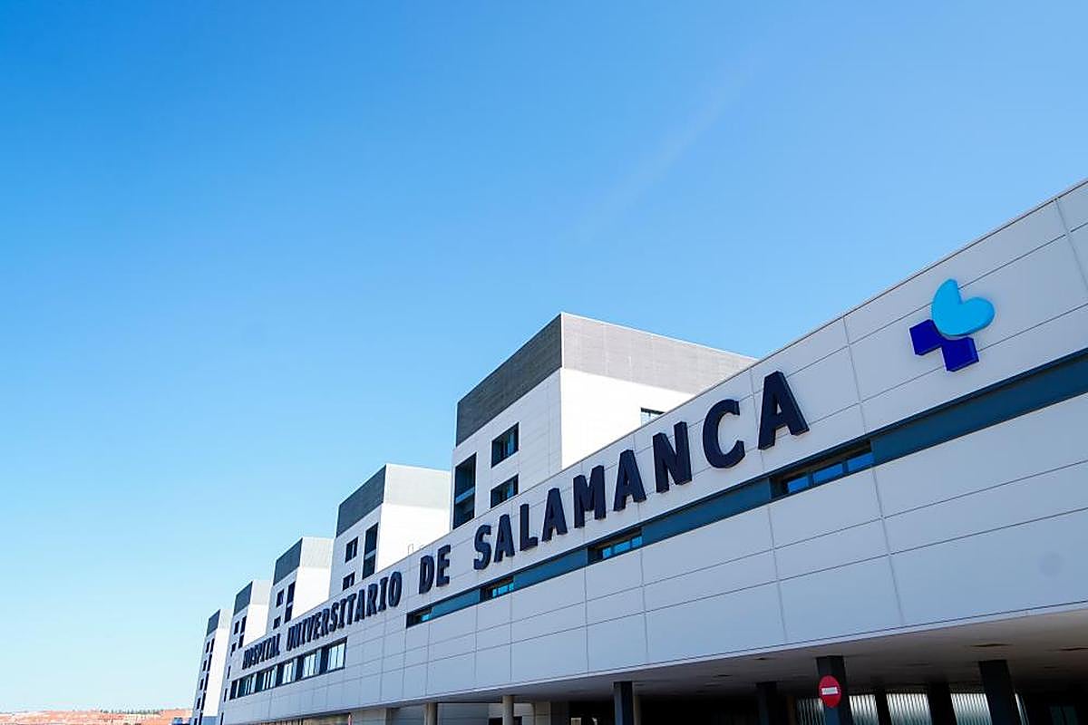 Fachada principal del nuevo Hospital de Salamanca.