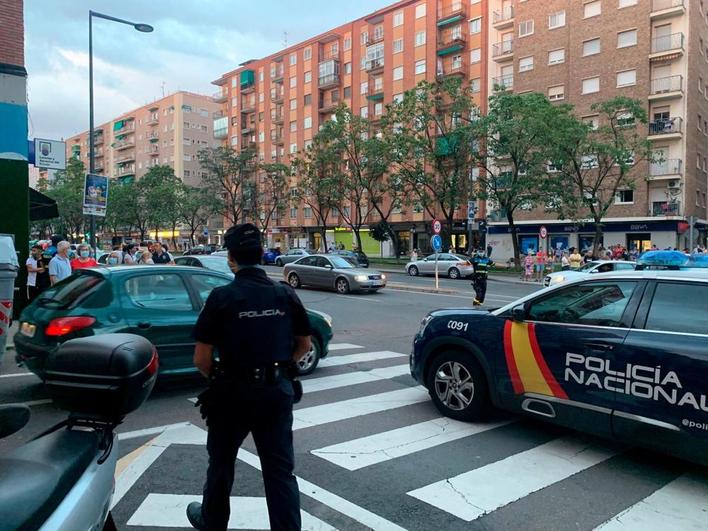 Dispositivo policial para detener al pistolero de Garrido este domingo.