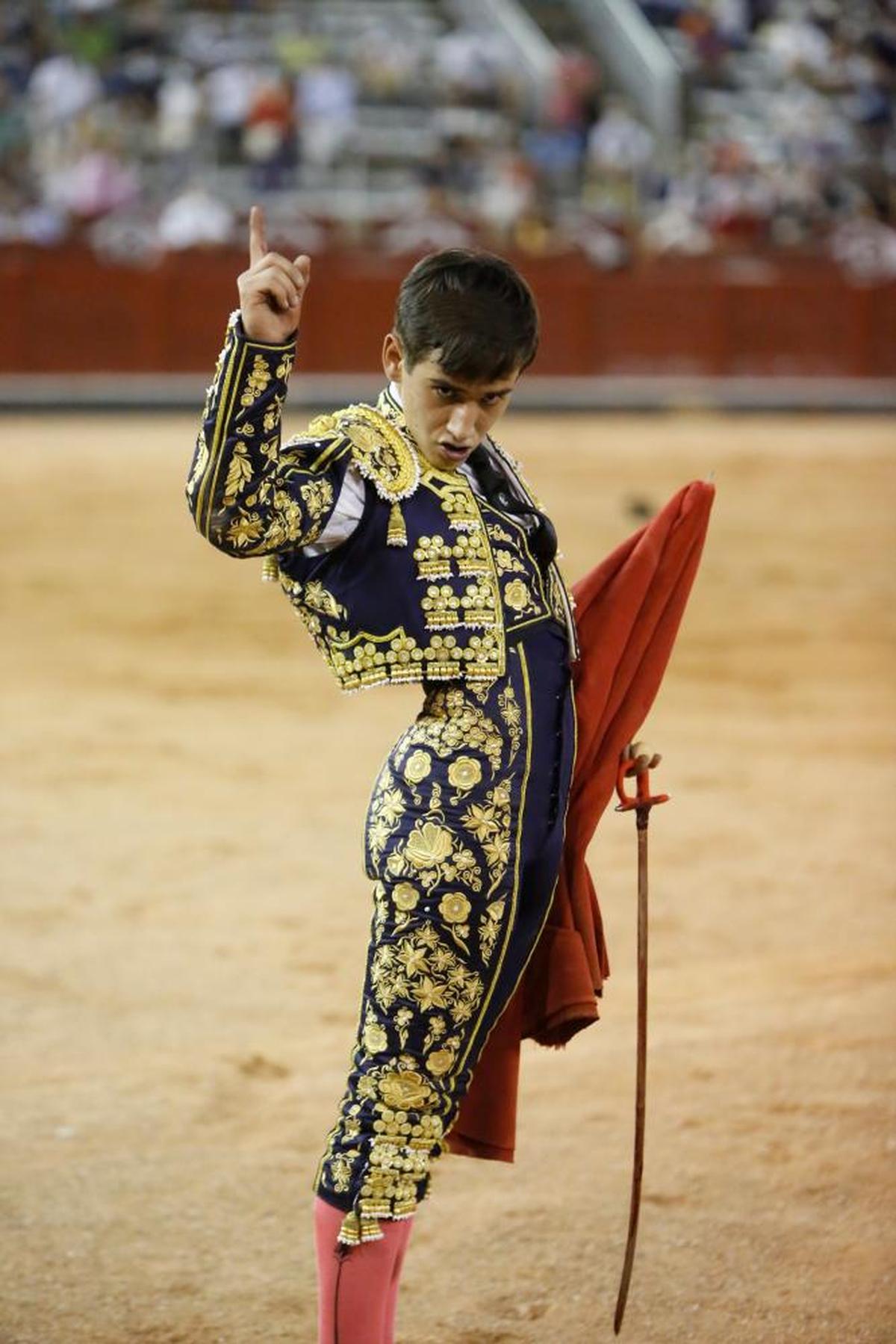 Ismael Martín, en la plaza de toros de La Glorieta.