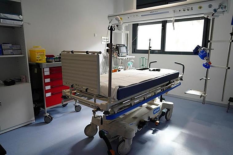 Ventana en una de las habitaciones de la zona de Urgencias.