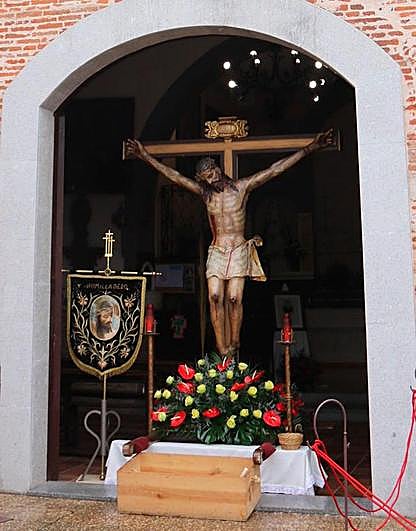 El Humilladero, durante la ofrenda de velas del pasado abril.