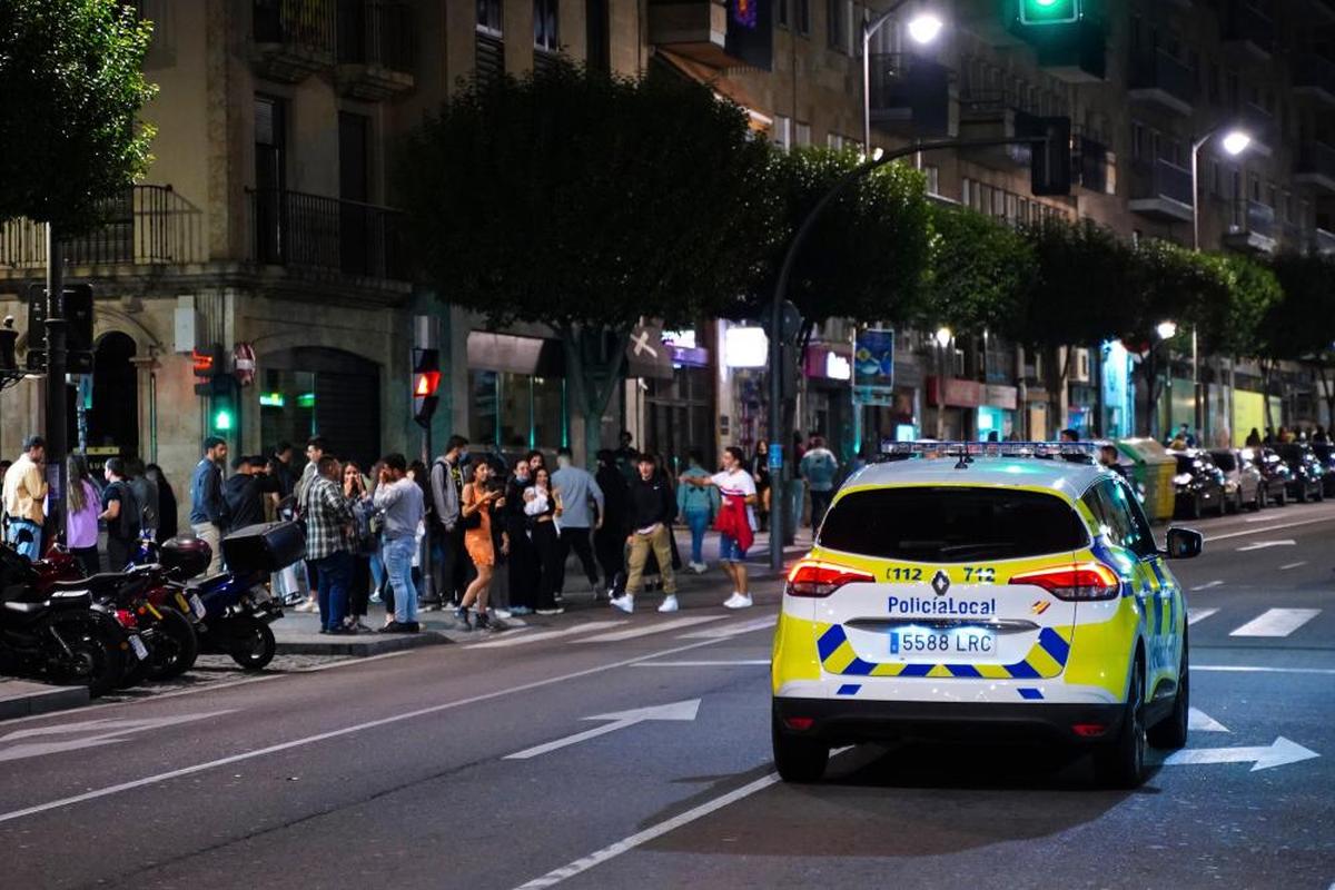 Noche movida para la Policía Local en Salamanca