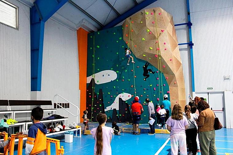 El rocódromo, nueva instalación deportiva municipal.