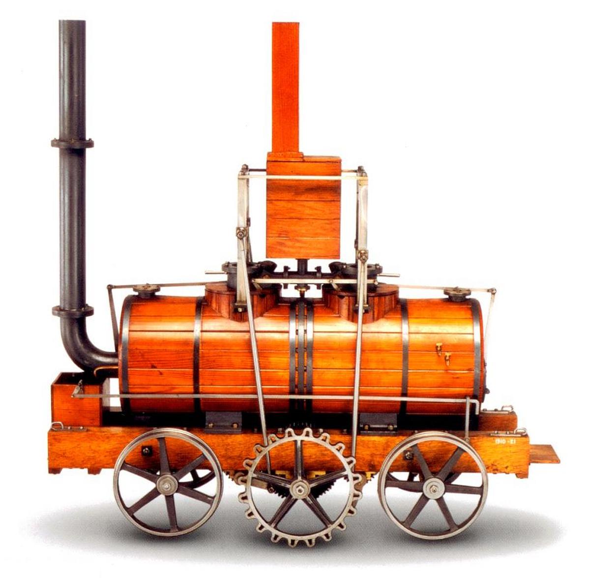 Maqueta de la locomotora “Salamanca” a escala 1:8 que se conserva en el Museo Nacional de los ferrocarriles en York. | HAPESOFT - WIKIPEDIA