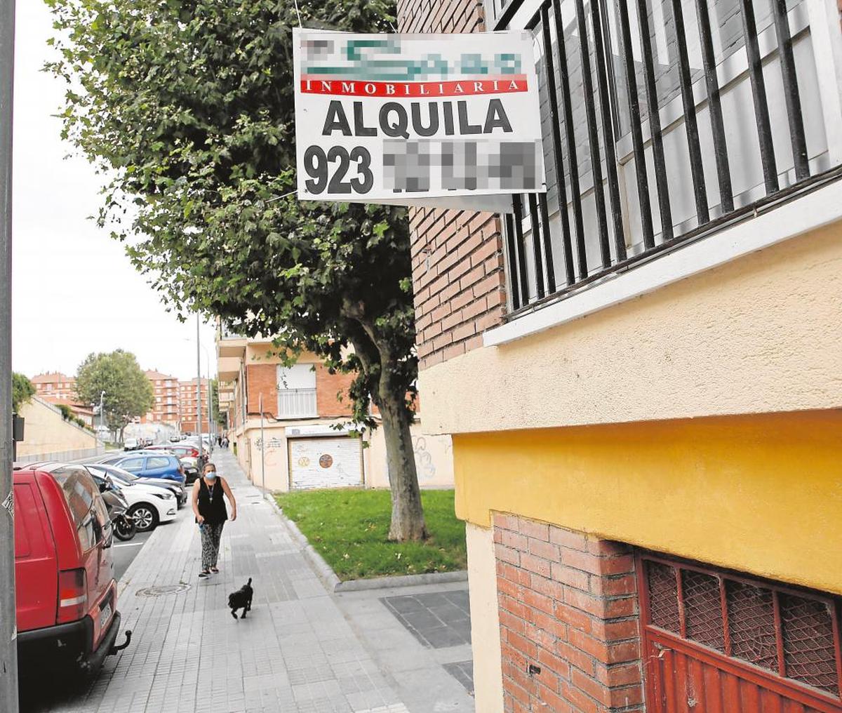 Una vivienda disponible para el alquiler en Salamanca.