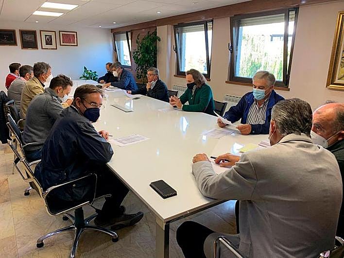 Mesa del cereal en el mercado de Salamanca.