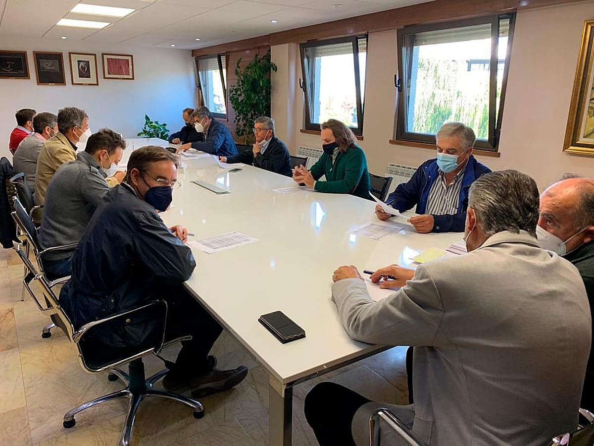 Mesa del cereal en la lonja de este lunes.