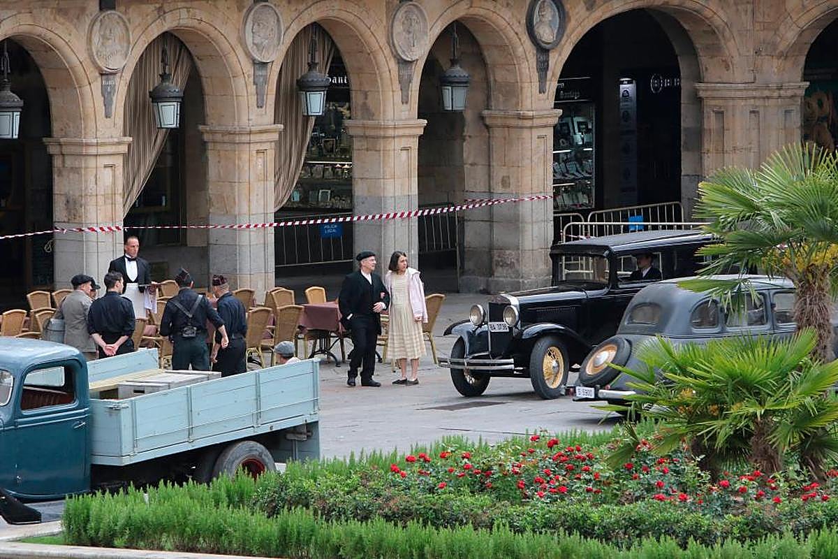 Rodaje en Salamanca de la película ‘Mientras dure la guerra’