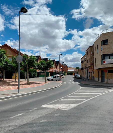 Centro urbano de Villamayor de Armuña.