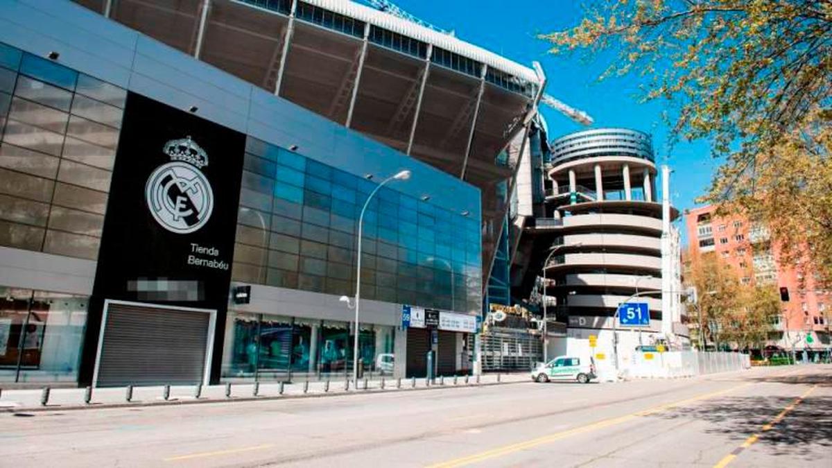 El estadio Santiago Bernabéu.