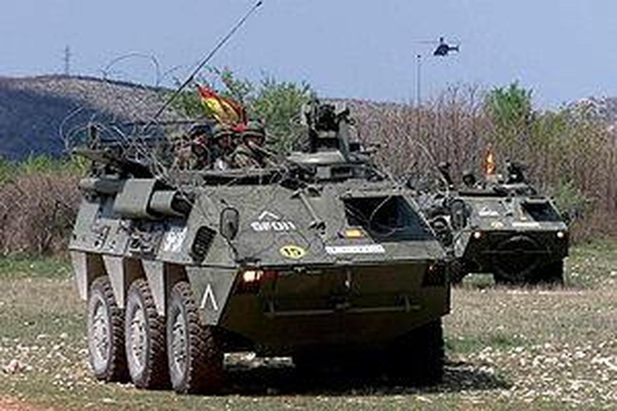 Vehículo blindado del Ejército español