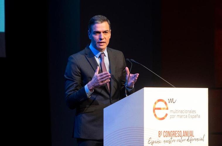 Pedro Sánchez, en la inauguración de un congreso este miércoles