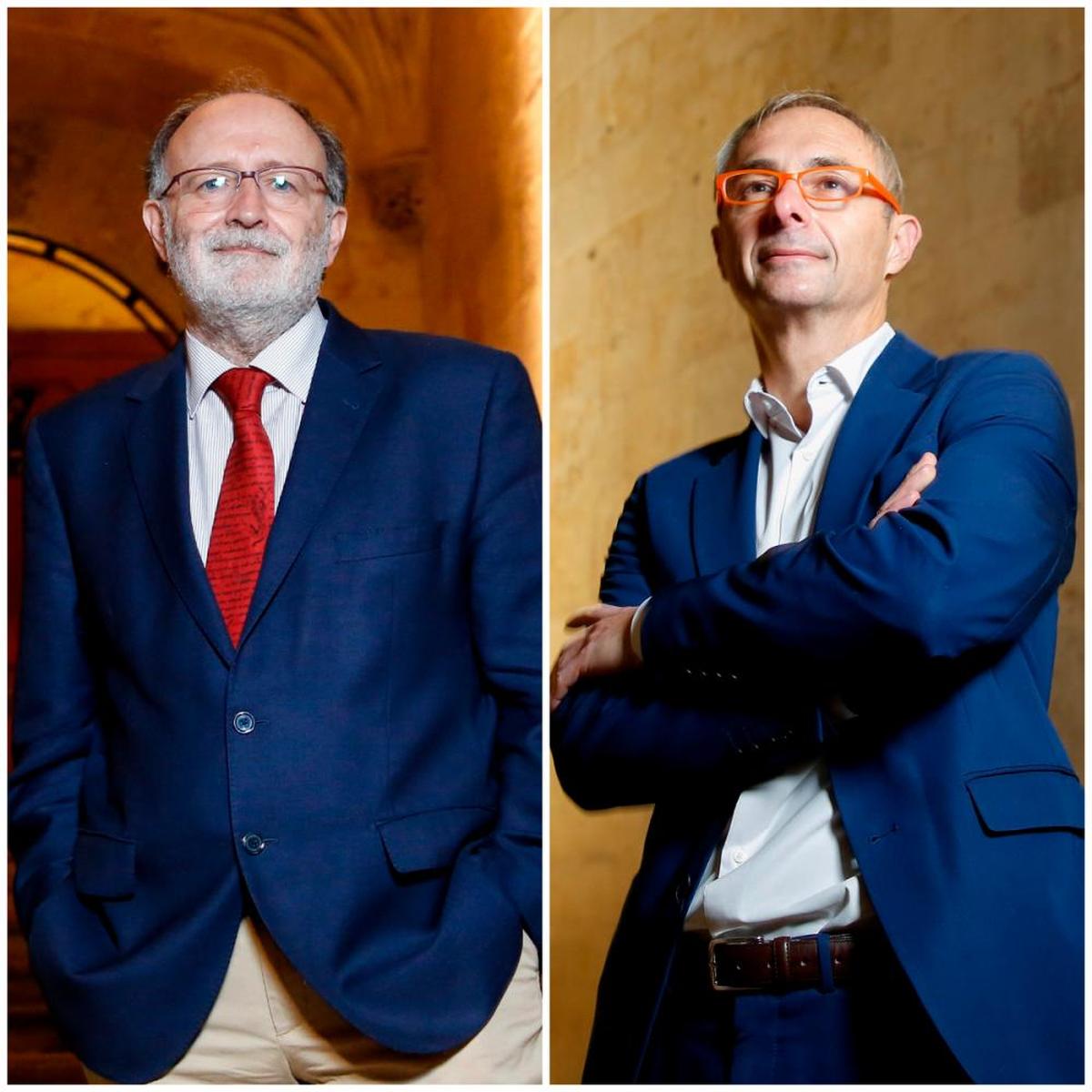 Mariano Esteban y Ricardo Rivero, candidatos a rector de la Universidad de Salamanca