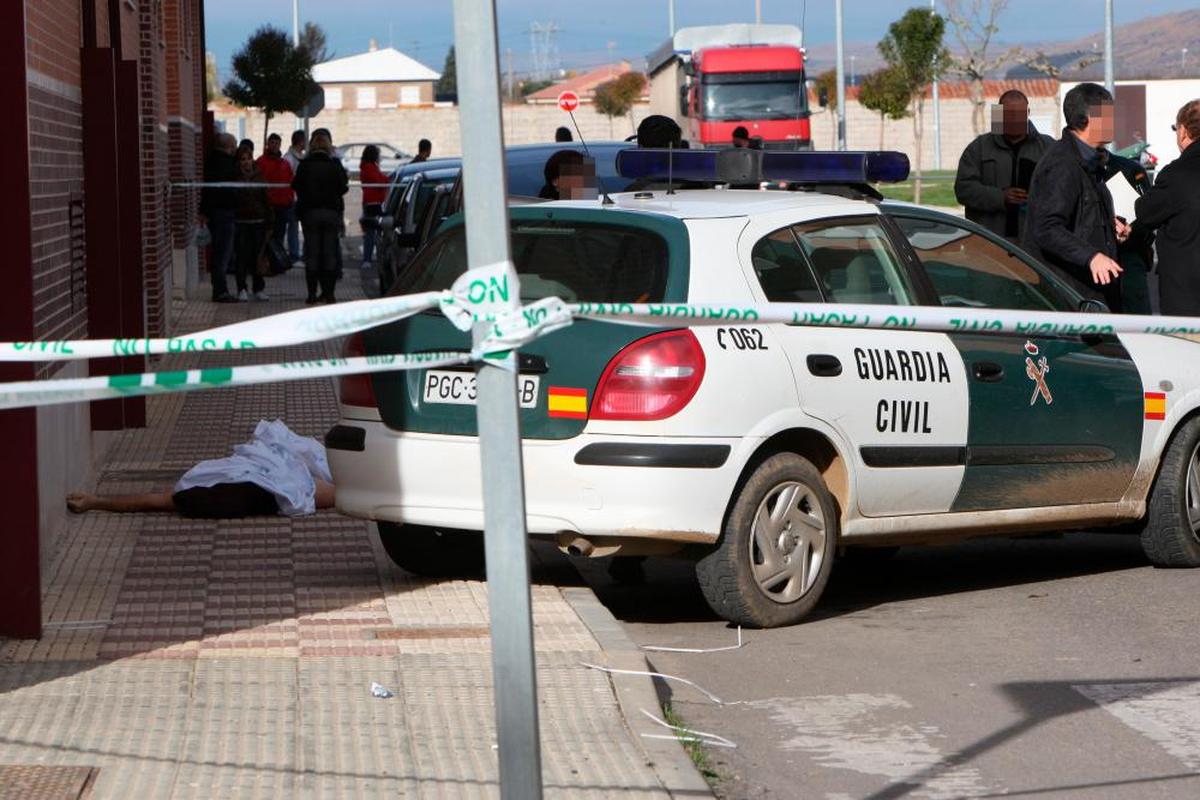 Cadáver del hombre tiroteado en 2008 en Villaobispo (León).