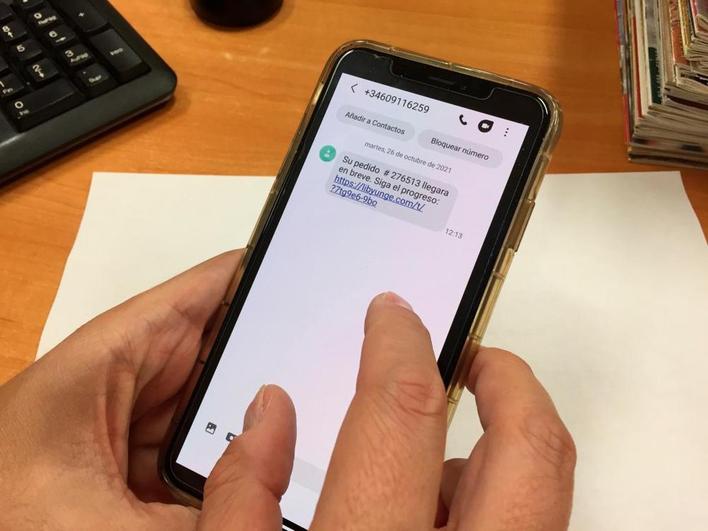 Un mensaje denunciado como ciberdelito en Salamanca.