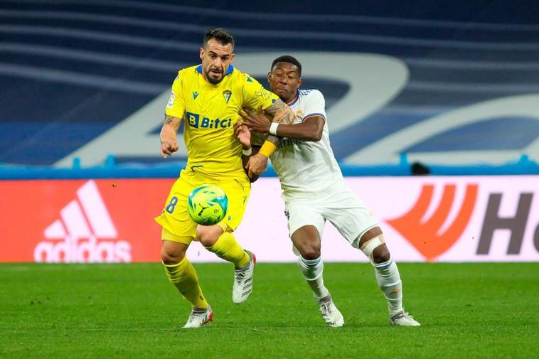 Alaba, junto a Negredo en el Real Madrid-Cádiz