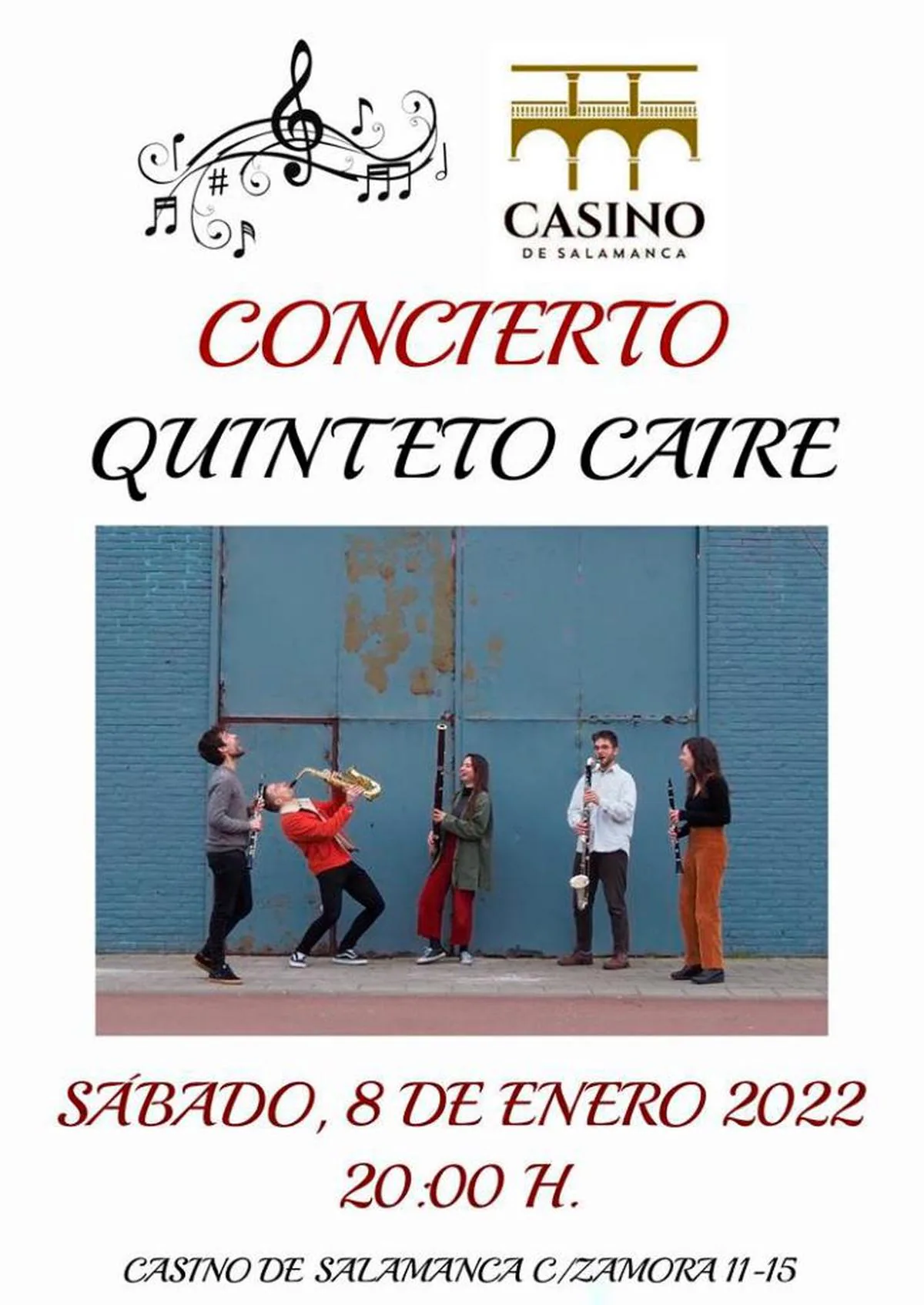 Grupo de jazz  “Quinteto Caire”.