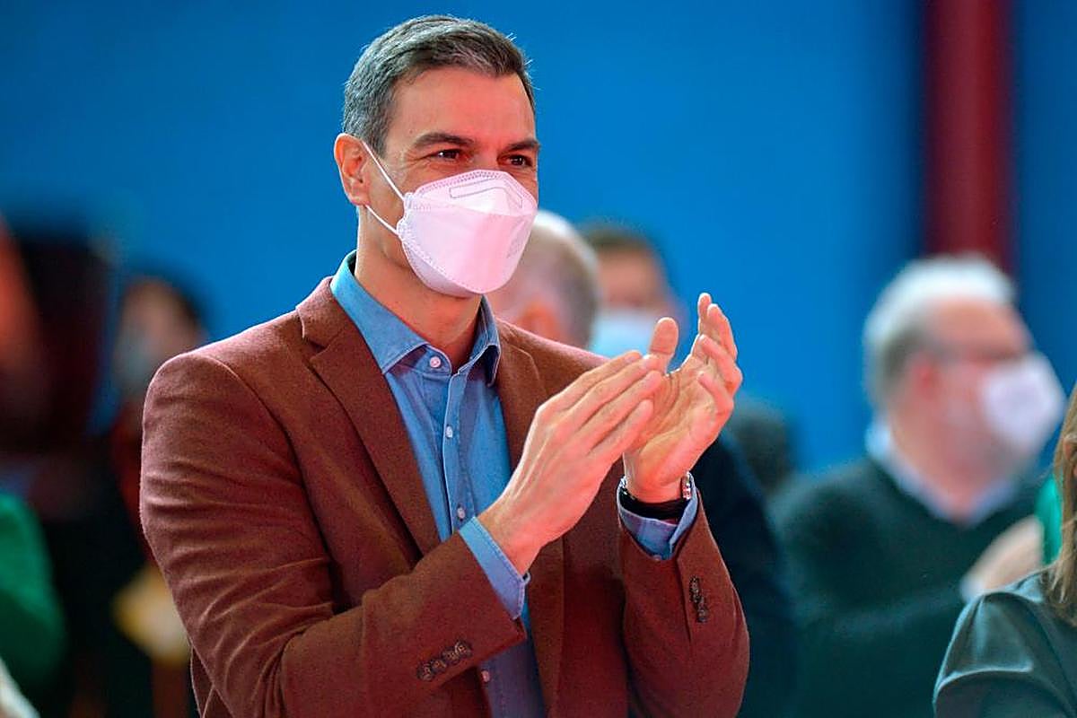 Pedro Sánchez, durante un acto en Palencia este fin de semana