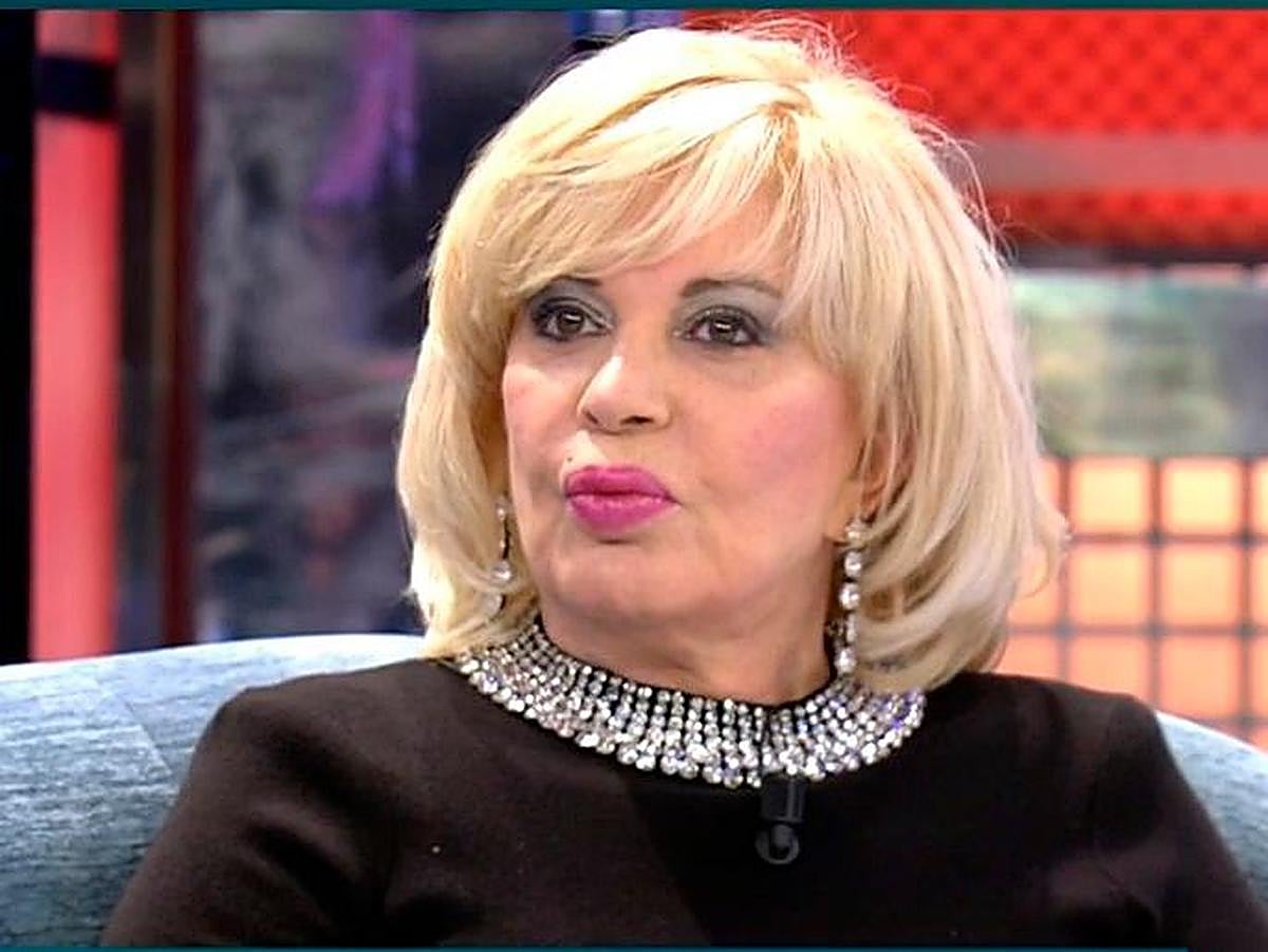 Bárbara Rey en el plató de ‘Sábado Deluxe’