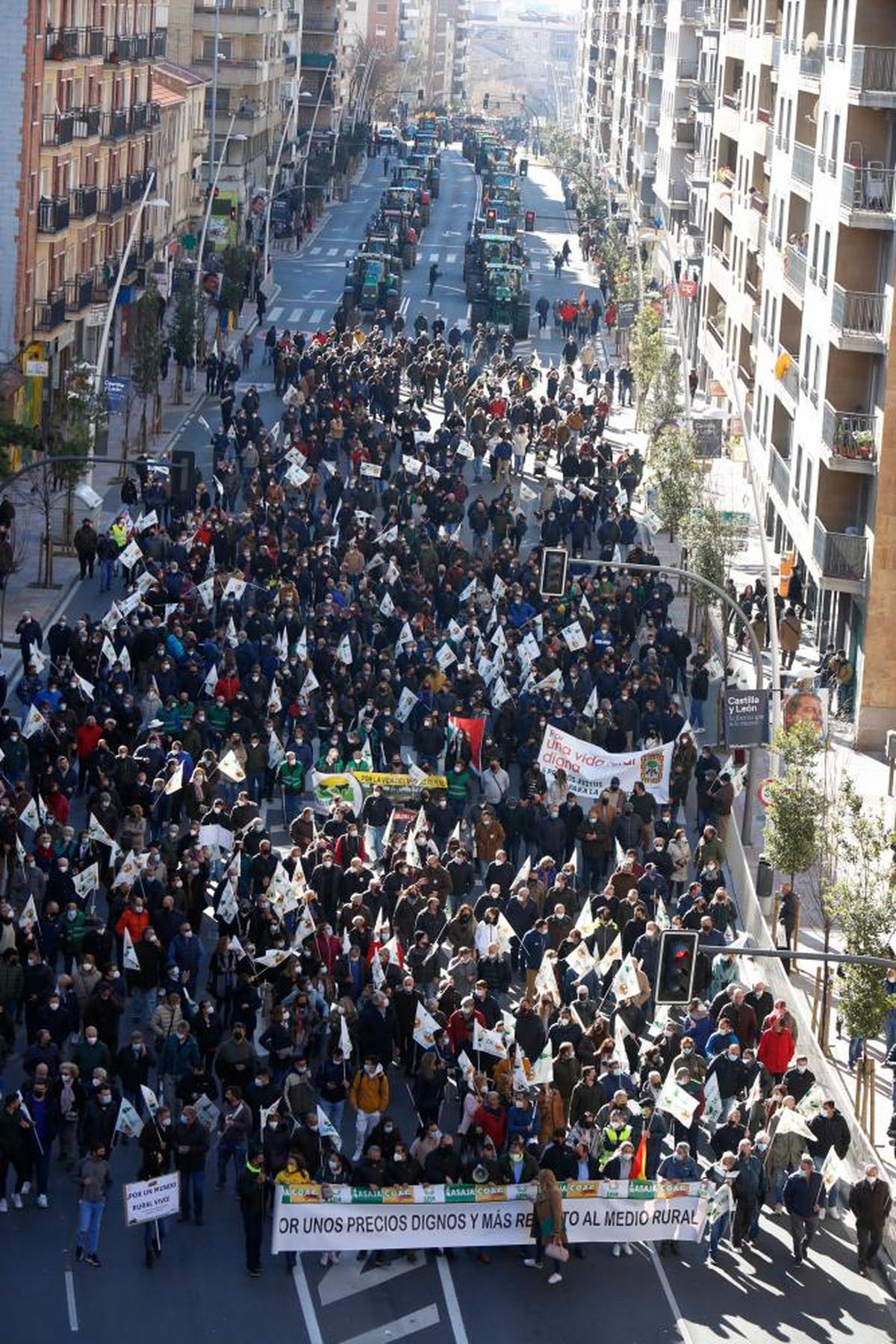 Imagen de la movilización del pasado viernes en Salamanca