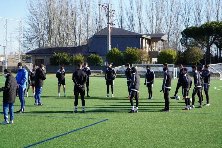 Un entrenamiento del Salamanca UDS.