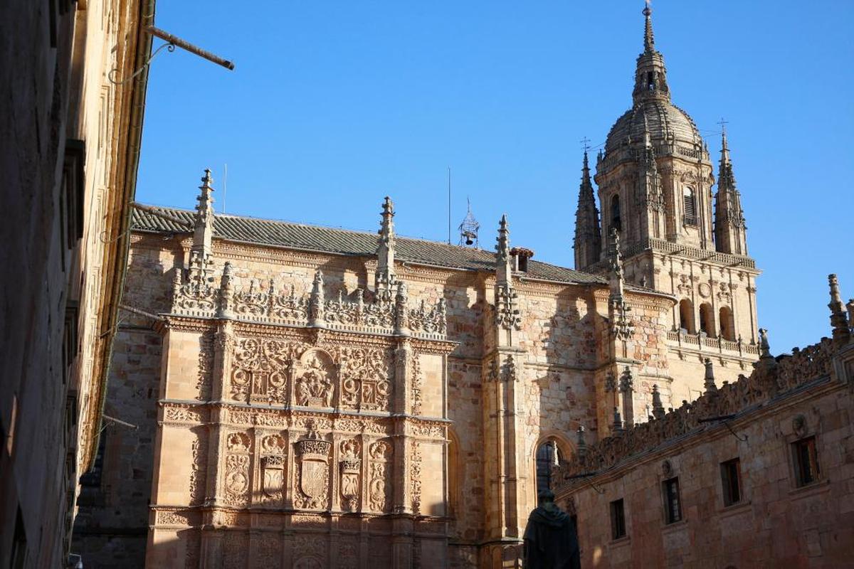 Fachada de la Universidad de Salamanca.