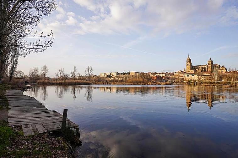 Punto desde el que partirían las visitas en barco por el Tormes.