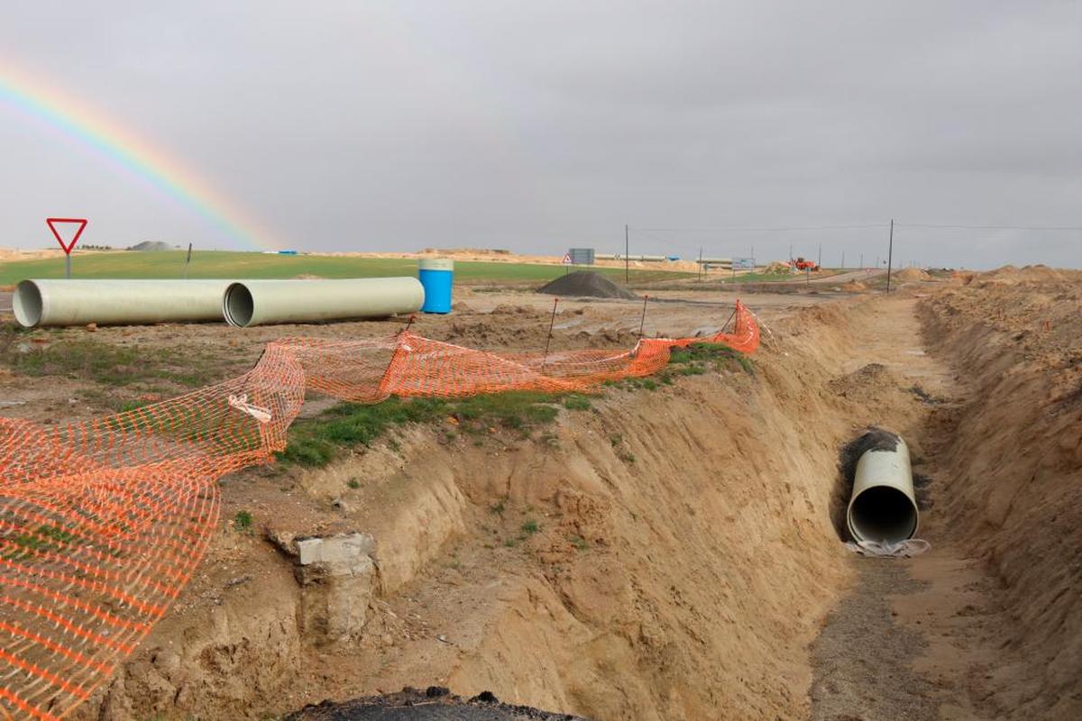 Obras del canal de La Armuña.