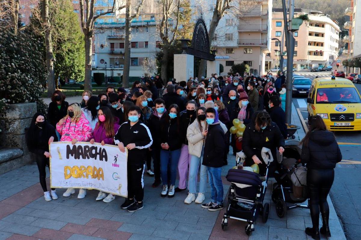 La marcha comenzó en la puerta principal del parque de La Corredera