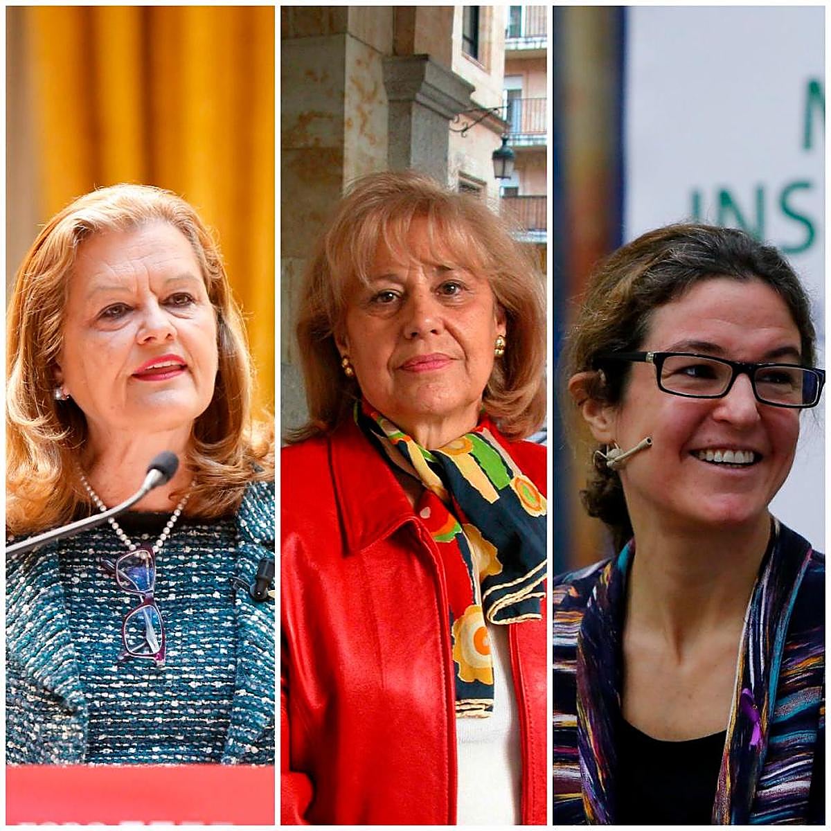 Ángela Figueruelo, Gracia Sánchez,  y Helena González.