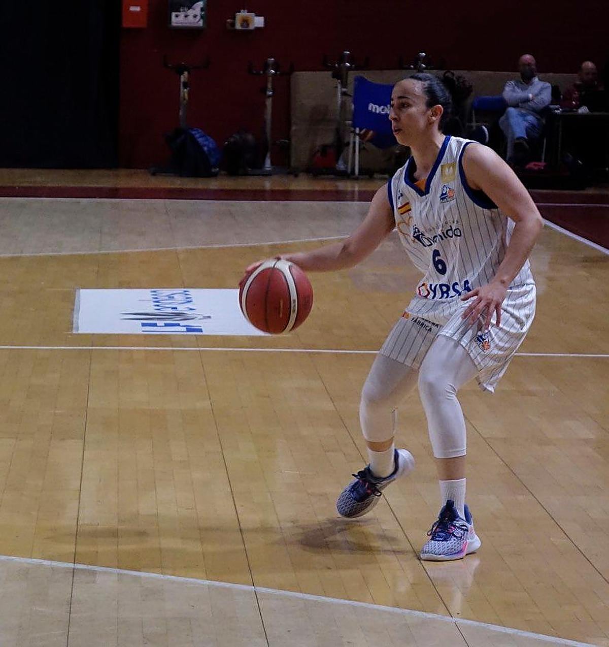 Silvia Domínguez durante el partido.