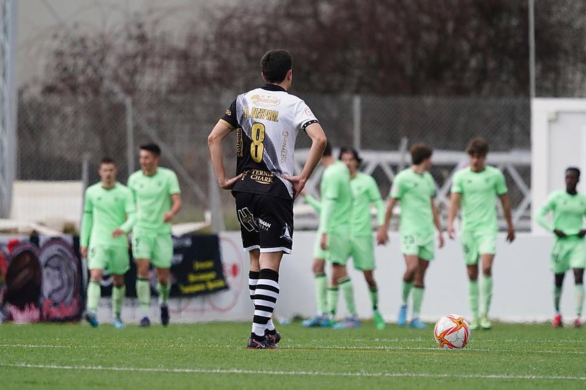 Héctor Nespral, del Unionistas, el domingo ante el Athletic B.