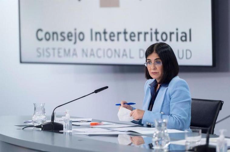 La ministra de Sanidad, Carolina Darias