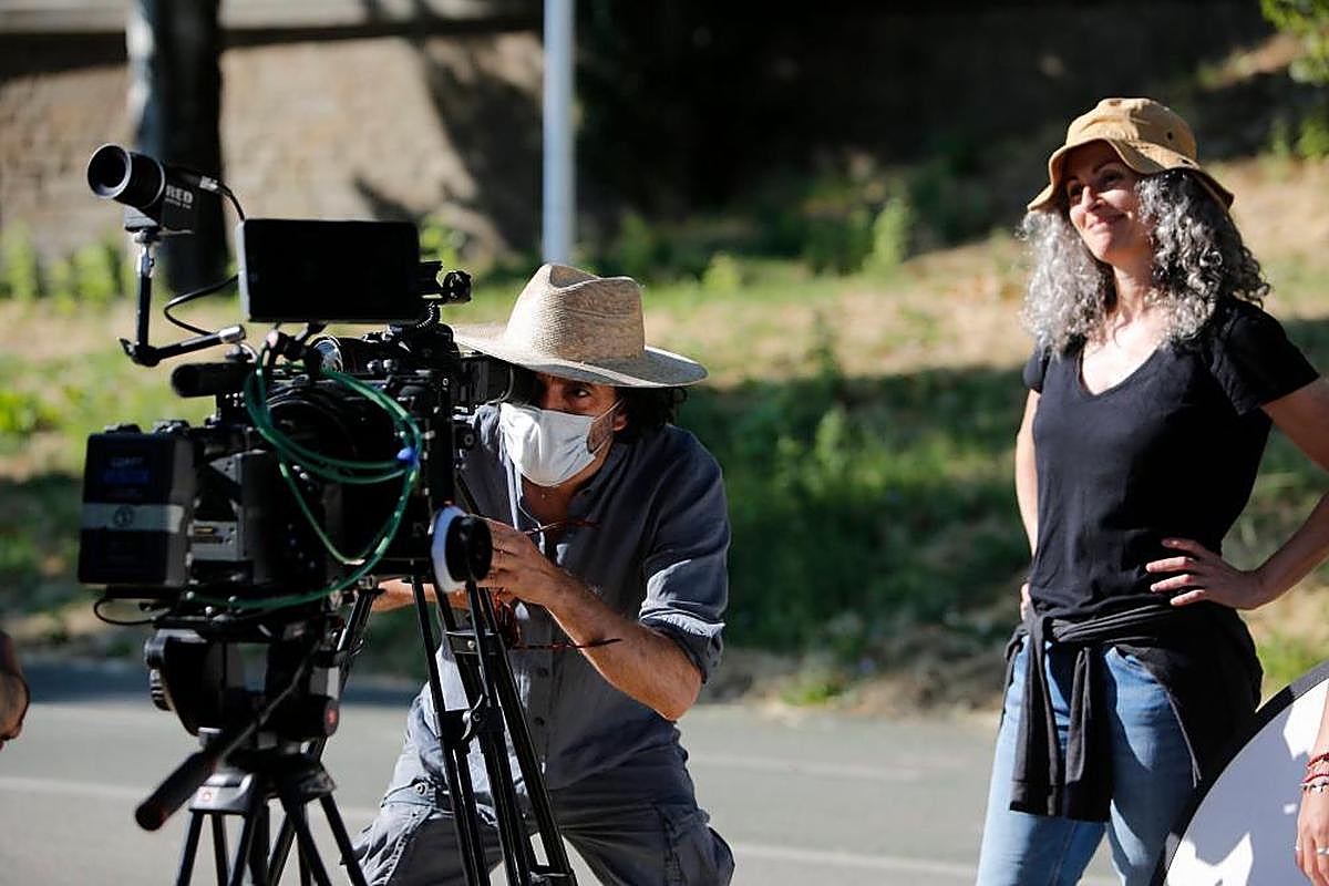 Chema de la Peña, rodando para “Luz en el silencio” en Salamanca