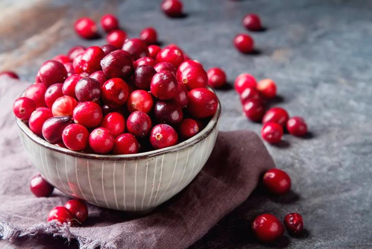 Arándanos rojos.