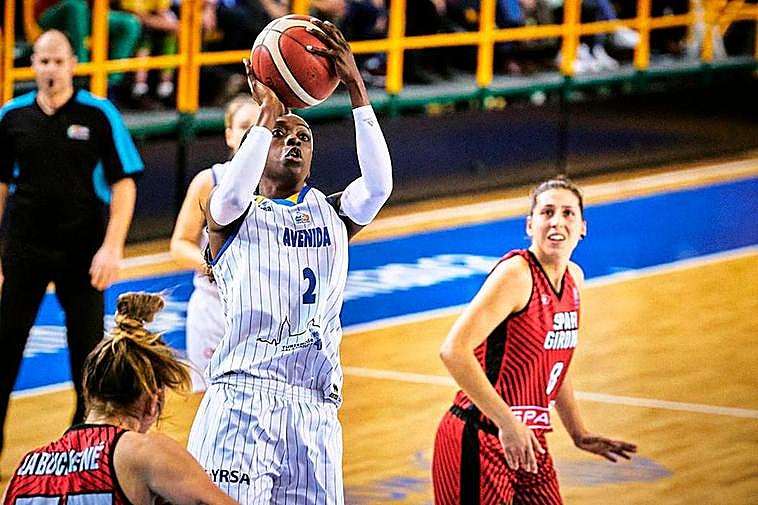 La norteamericana Kahleah Copper, en acción